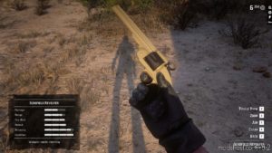 RDR2 Weapon Mod: Gunslinger Ebony Grip ON Schofield Revolver (Featured)