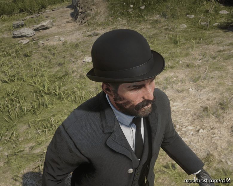 RDR2 Mod: Black Bowler HAT (Featured)