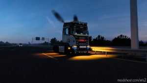 ETS2 Scania Mod: Flowing Water Turn Signal Lights 1.40 (Featured)