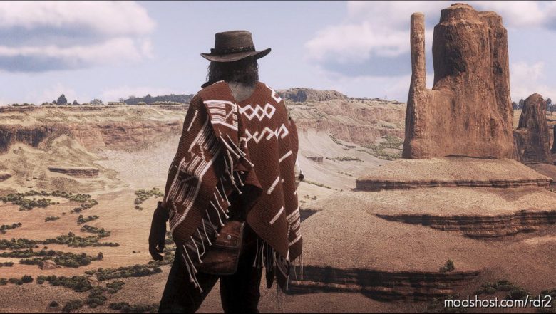 RDR2 Player Mod: MAN With NO Name Poncho (Featured)