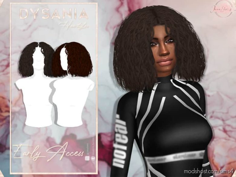 Sims 4 Mod: Dysania (Hairstyle) (Featured)