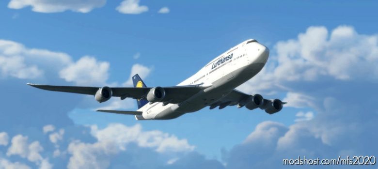 MSFS 2020 Lufthansa Livery Mod: UltraNo-Mirror Asobo Boeing 747-8I Lufthansa (D-Abyu) (Featured)