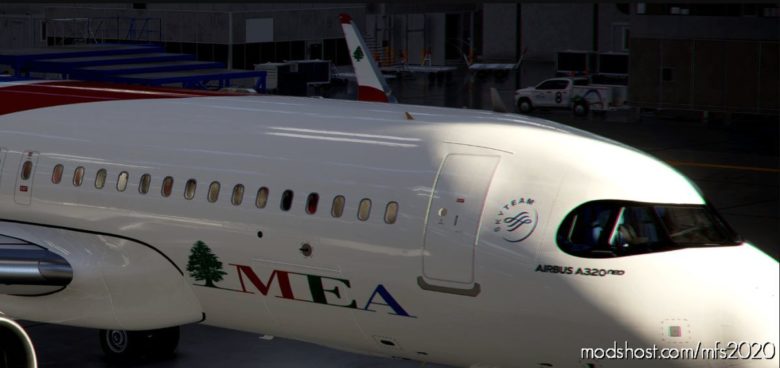 MSFS 2020 8K Livery Mod: A32NX FBW A320Neo Middle East Airlines T7-Mei In 8K V1.0.1 (Featured)