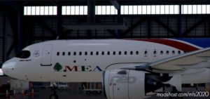 MSFS 2020 8K Livery Mod: A32NX FBW A320Neo Middle East Airlines T7-Mei In 8K V1.0.1 (Image #2)