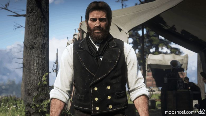 RDR2 Player Mod: Double Breasted Lapelled Vest – CUT Content (Featured)