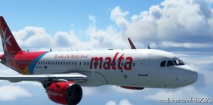 MSFS 2020 Malta Livery Mod: A32NX | 8K AIR Malta (9H-Neb) Very Detailed Clean/Dirty Version V1.5 (Image #2)