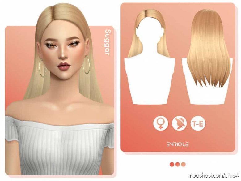 Sims 4 Mod: Suggar Hairstyle (Featured)