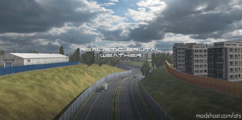 ATS Mod: Realistic Brutal Weather Unforgiving V3.6 1.40 (Featured)