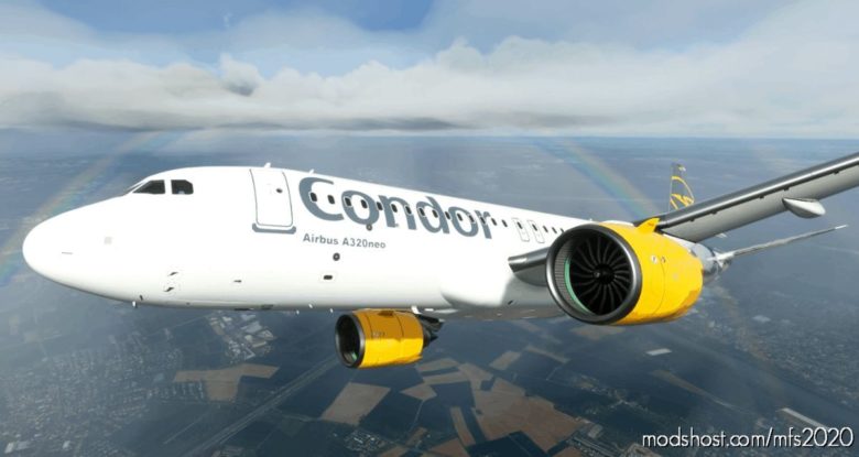 MSFS 2020 A320neo Livery Mod: A32NX Condor A320Neo (Featured)