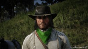 RDR2 Player Mod: Green And Yellow And A Black Pattern Bandanas (Image #7)