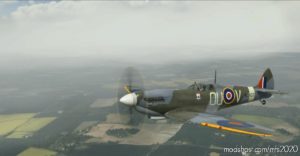 MSFS 2020 Spitfire Livery Mod: Supermarine Spitfire Mk.ix NO 485 Rnzaf SQN OU-V ML407 (Image #3)