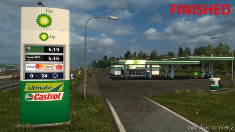 ETS2 Mod: Real European GAS Stations Reloaded 19.05.2021 1.40 (Featured)