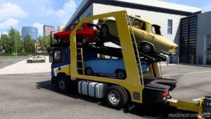 ETS2 Scania Truck Mod: Nextgen Scania P (Eugene) CAR Transport V5.0 (Image #10)