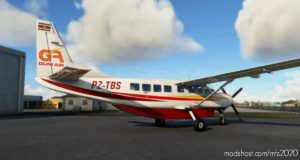 MSFS 2020 Suriname Livery Mod: Cessna 208B Grand Caravan Pz-Tbs GUM AIR 4K (Featured)