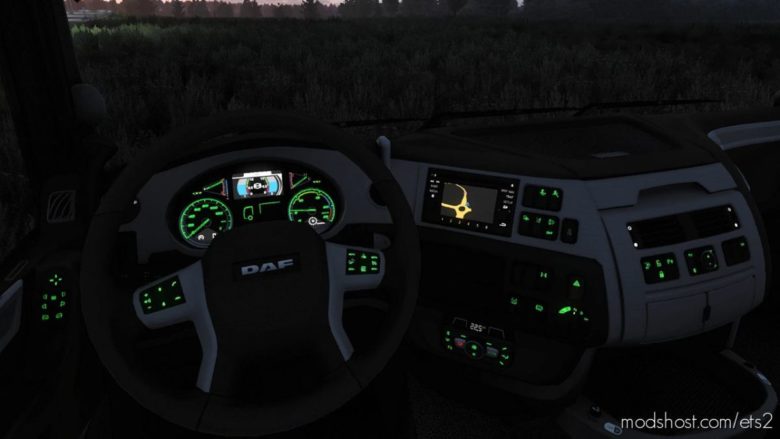 ETS2 DAF Mod: Dashboard Lights DAF V1.2 (Featured)