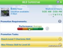 Sims 4 Mod: MLB Career With Realistic PAY (Image #8)