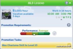 Sims 4 Mod: MLB Career With Realistic PAY (Image #9)