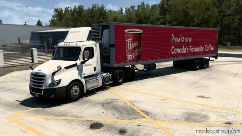 ATS Freightliner Mod: TIM Hortons Skin Pack (Featured)