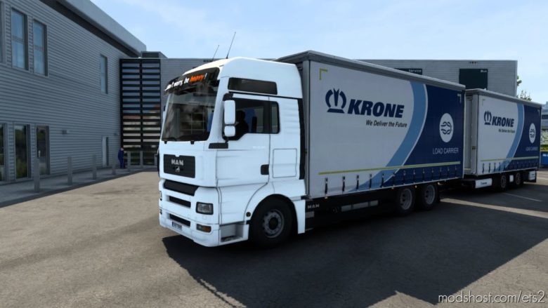 ETS2 MAN Truck Mod: Tandem Krone MAN Tga/Tgx/Tgx E6 (Madster) 1.40 (Featured)