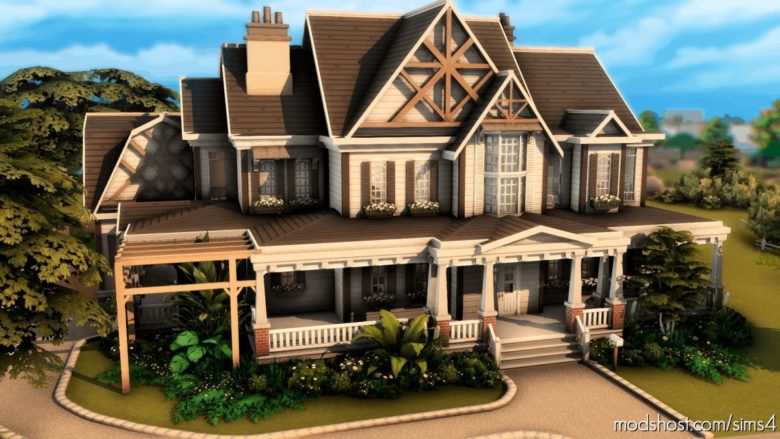 Sims 4 Mod: Country Familiar House – NO CC (Featured)