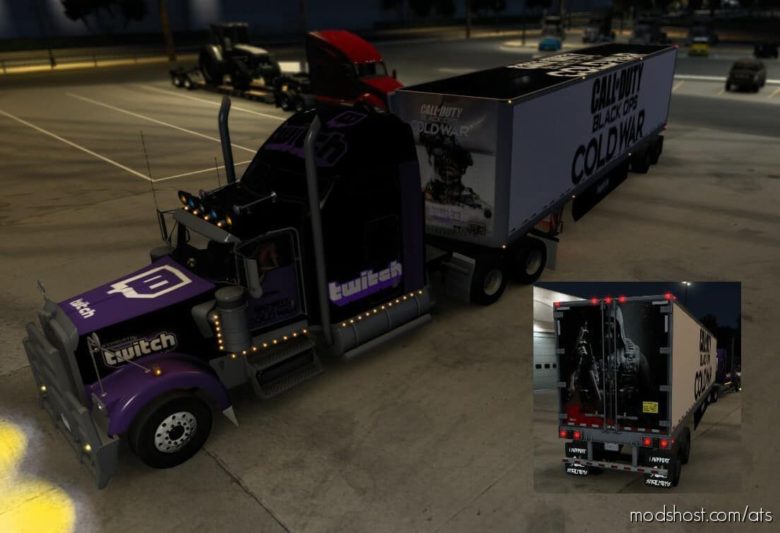 ATS Kenworth Mod: W900 Skinmod With Twitch And Codbocw (Featured)