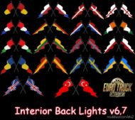 ETS2 Scania Part Mod: Interior Back Lights V6.7 (Image #3)