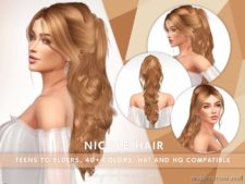 Sims 4 Mod: Nicole Hair (Featured)