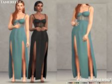 Sims 4 Clothes Mod: Tanerelle Dress (Featured)