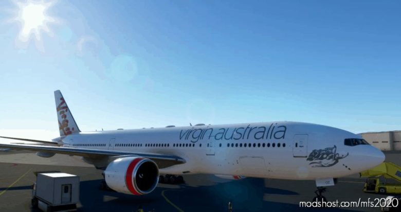 MSFS 2020 777-200ER Livery Mod: Captainsim B777-200 Virgin Australia (Featured)