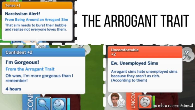 Sims 4 Mod: The Arrogant Trait (Featured)