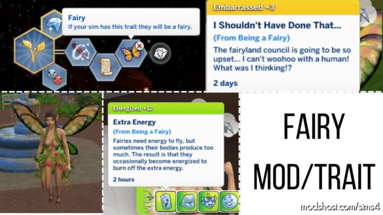 Sims 4 Mod: Fairy Mod / Trait (Featured)