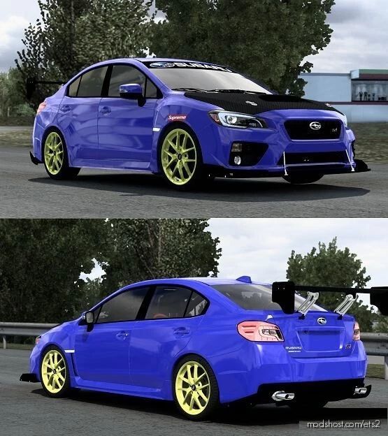 ETS2 Car Mod: Subaru Impreza WRX STI V3 1.40 (Featured)