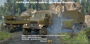 SnowRunner Mod: Gapa 6×6 Army Truck V (Image #2)