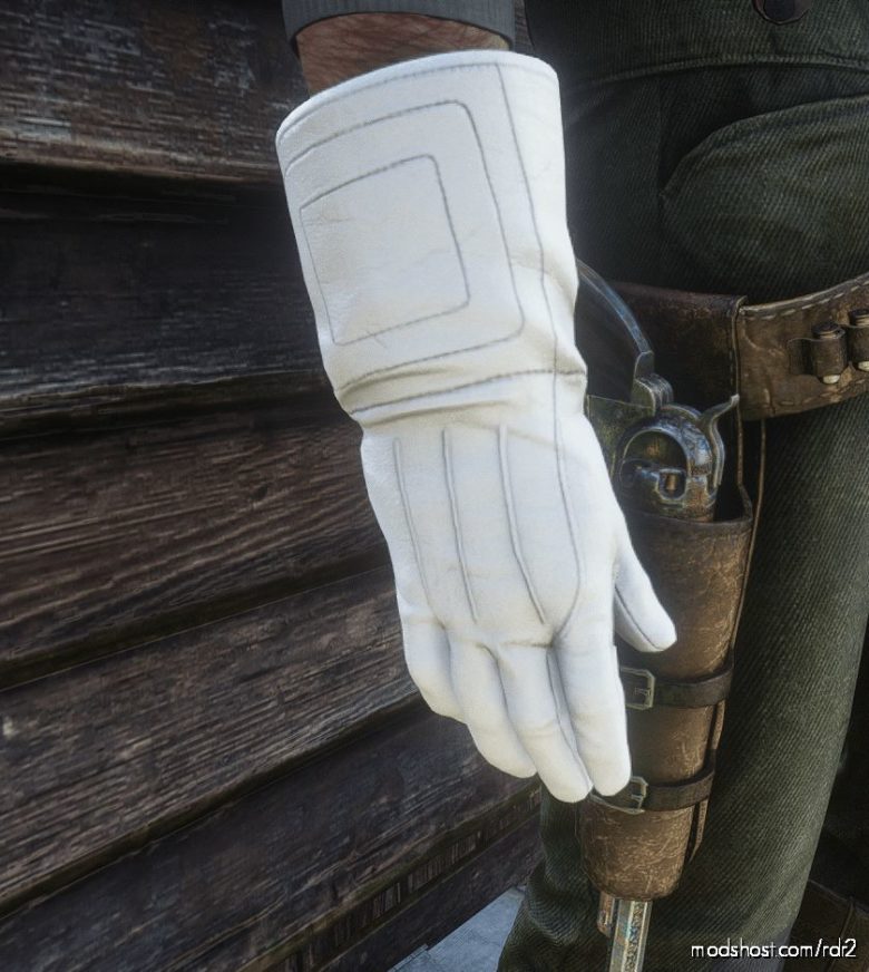 RDR2 Player Mod: White Cavalry Gloves (Featured)