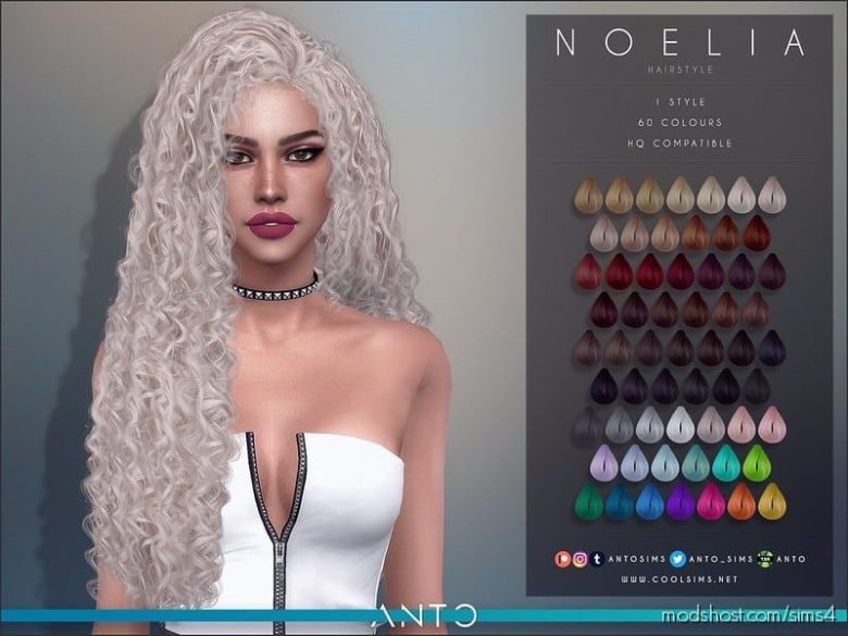 Sims 4 Hair Mod: Anto – Noelia (Featured)