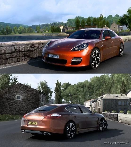 ETS2 Porsche Car Mod: Panamera Turbo 2010 V7 1.40 (Featured)