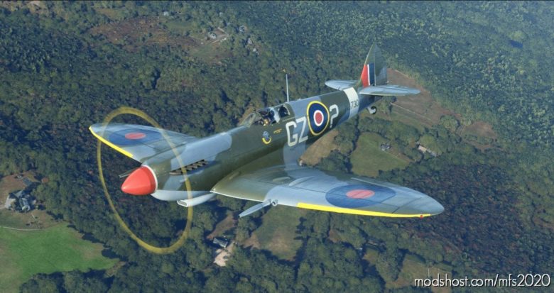 MSFS 2020 Spitfire Livery Mod: Mk.ix MJ730 “THE CO’S Query” (N730MJ) (Featured)