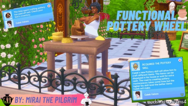 Sims 4 Mod: Functional Pottery Wheel (Featured)