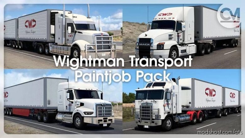 ATS Skin Mod: Wightman Transport Paintjob Pack V1.0.1 (Featured)