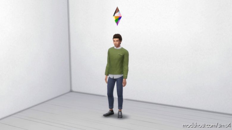 Sims 4 Mod: Pride Plumbob (Featured)