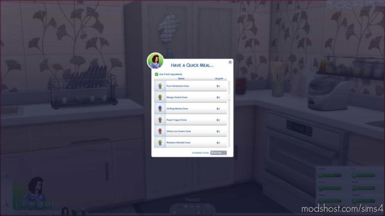 Sims 4 Mod: ALL Kinds Of ICE Cream From The Fridge (Featured)