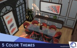 Sims 4 Interior Mod: Eetkamer Dining Room (Image #6)