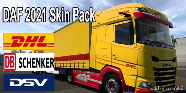 ETS2 DAF Mod: 2021 Skin Pack 1.40.X (Featured)