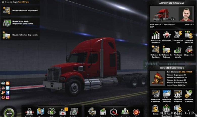 ATS Save Mod: Profile American Truck Simulator 1.40.2.1S By Rodonitcho Mods (Featured)