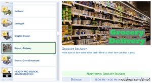 Sims 4 Mod: Grocery Delivery Career (Featured)