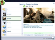 Sims 4 Mod: Uber Driver Career (Featured)