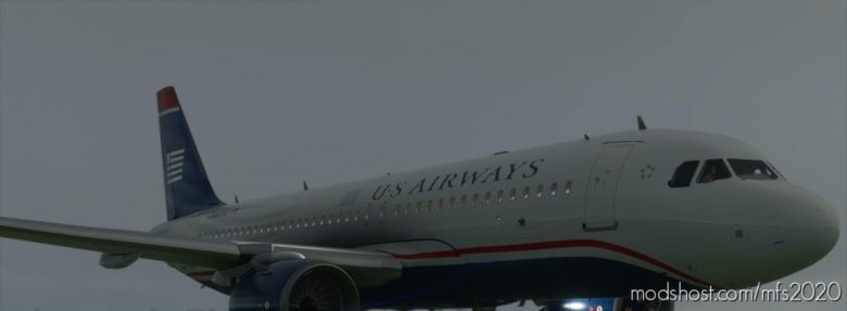 MSFS 2020 Airbus Mod: US Airways Livery – A320 V1.1 (Featured)