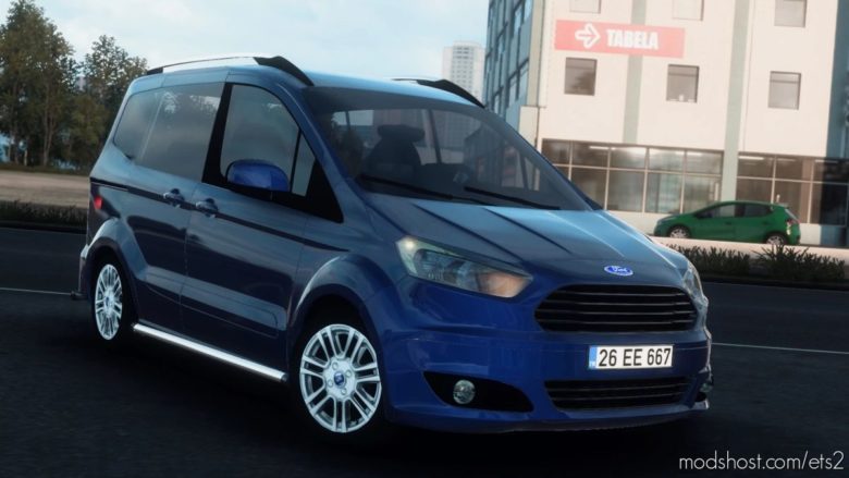 ETS2 Ford Car Mod: Tourneo Courier V1R60 1.40 (Featured)