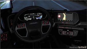 ETS2 DAF Interior Mod: Dashboard Light DAF XG 2021 Pack (Image #5)