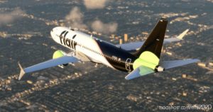 MSFS 2020 737-MAX Livery Mod: Flair Airlines Boeing 737 MAX – (10K*5K) (Image #2)